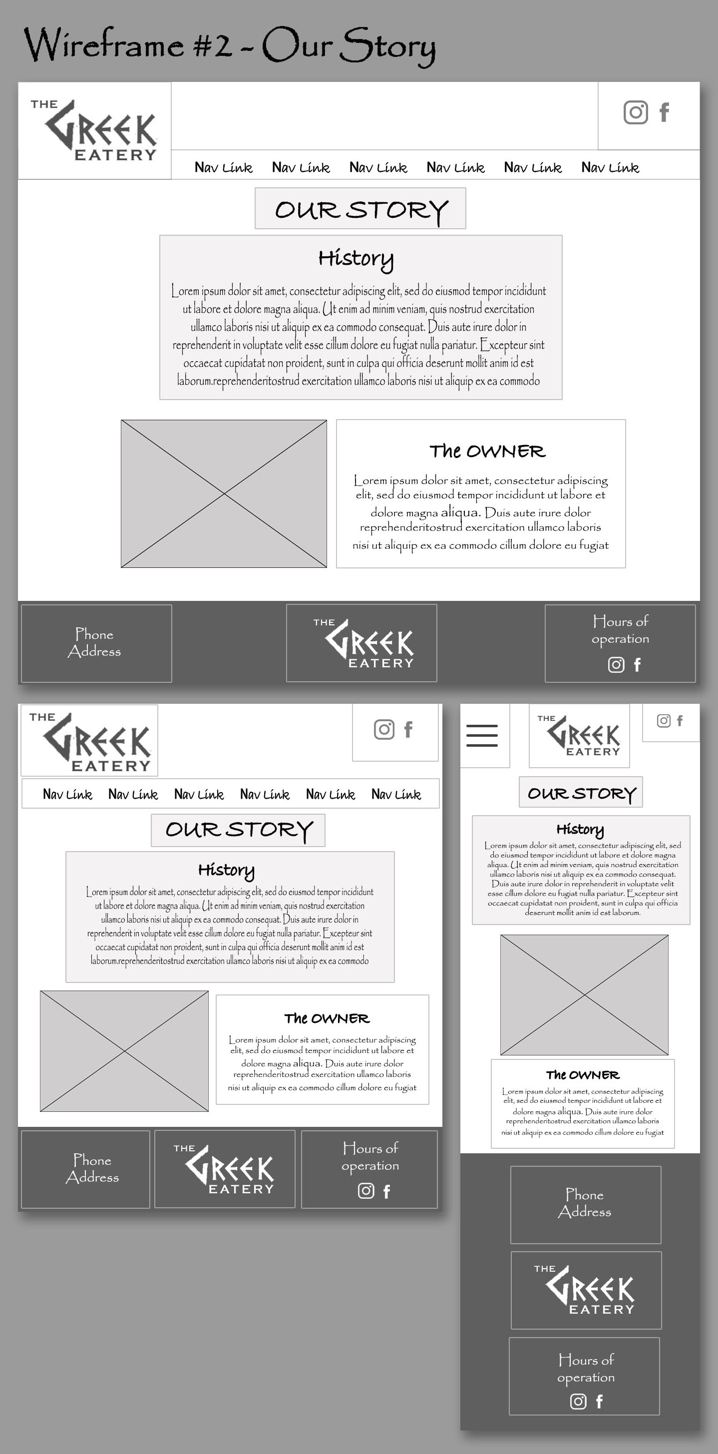 Wireframe #1 - Our Story